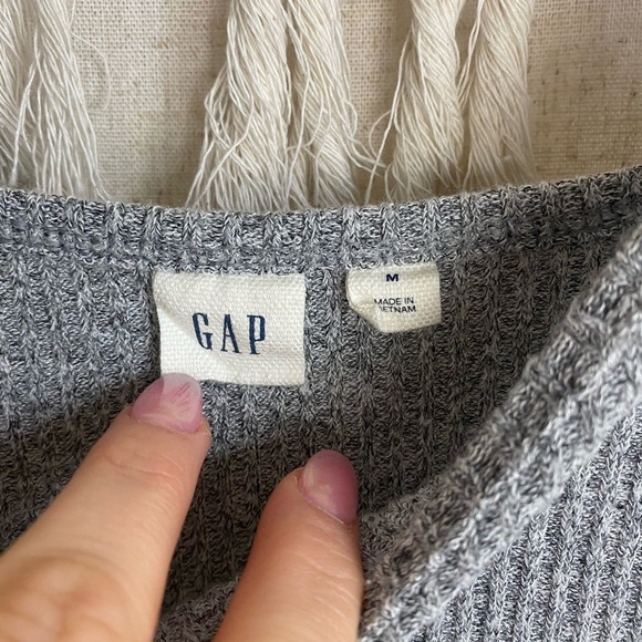 Gap Sleeveless Light Grey Knit Fitted Body con Midi Dress Size Medium - Picture 5 of 8